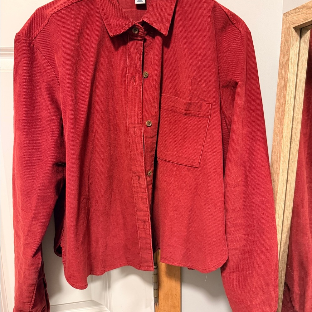Old Navy Women's Utility Jacket in Rich Red